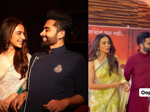 Rakul Preet Singh's Husband Jackky Bhagnani Saves Actress From Falling At Event, Fans Love His Gesture. Watch Viral Video