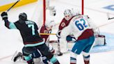 Jared McCann KO’d. But Jordan Eberle’s OT goal sends Kraken into series tie with Avs