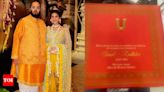 Anant-Radhika Wedding: Ambani's wedding invite for Reliance Jio employees is so relatable! - Times of India