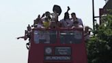 Bromley FC celebrate historic promotion with bus tour