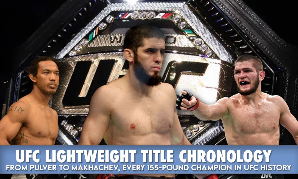 UFC lightweight title history: Jens Pulver, Islam Makhachev, Khabib, Conor and more