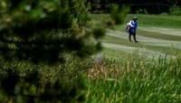 Canadian Ben Silverman hits an approach shot on the way to the first-round lead in the US PGA Tour Barracuda Championship