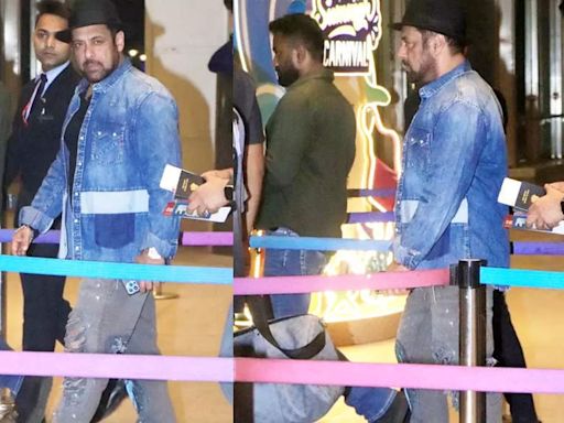 Salman Khan arrives at airport with swag and tight security | Hindi Movie News - Times of India