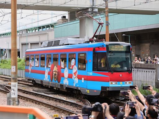 多啦A夢｜屯門輕鐵兆康站變藍紅主題月台 限定列車遊走3港鐵線