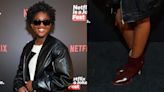 Zaya Wade Slips On Pointed-Toe Ankle Boots for Netflix is a Joke Fest