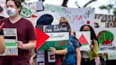 Nonstop Mideast coverage of Israel-Hamas war pauses for protests and police action at US schools