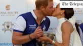 Prince Harry and Meghan share a kiss after Duke stars in charity polo match