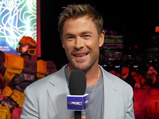 Chris Hemsworth leaves The Project's Sarah Harris flustered