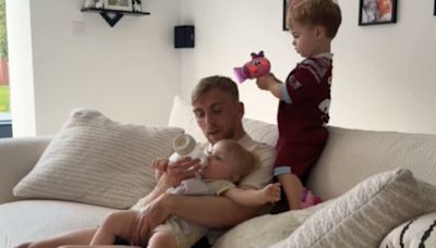 Dani Dyer shares sweet post of Jarrod Bowen reunited with their twins