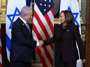 Kamala Harris says ‘I will not be silent’ on suffering in Gaza after Netanyahu talks