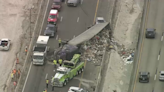 Rollover crash involving tractor-trailer snarls traffic on Sawgrass Expressway