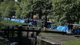 Asylum seekers erect more than 70 tents along Dublin's Grand Canal