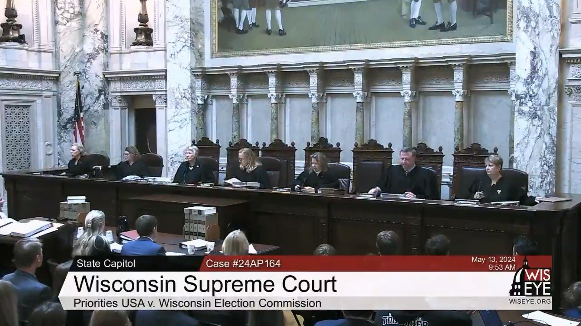 Wisconsin Supreme Court justices reconsider ban on ballot drop boxes