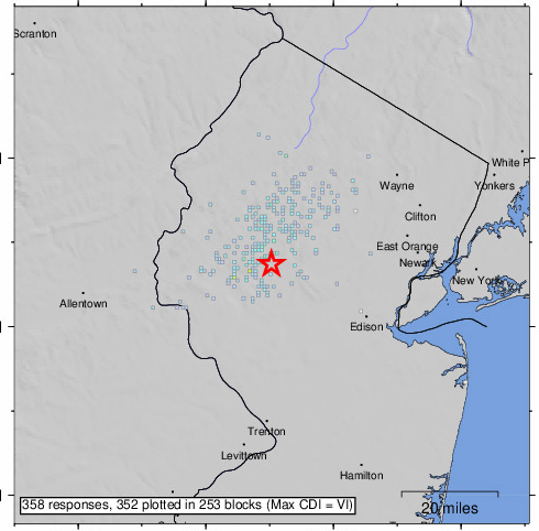 2.9 magnitude earthquake aftershock rattles NJ near Peapack and Gladstone