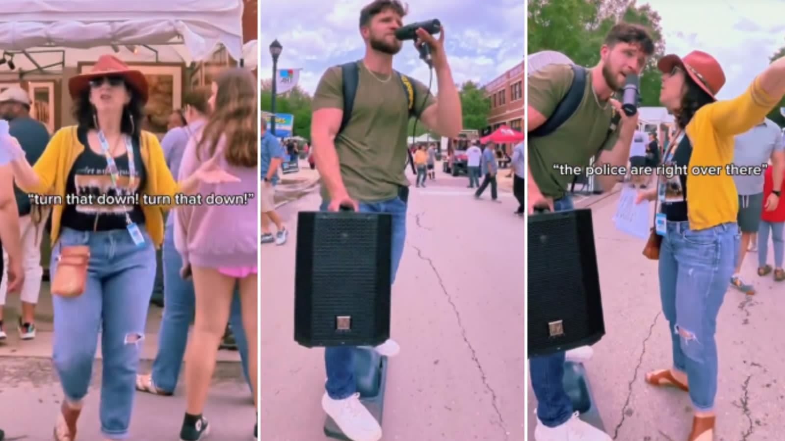 Cop has the perfect response to ‘Karen’ trying to shut down music at market - Dexerto