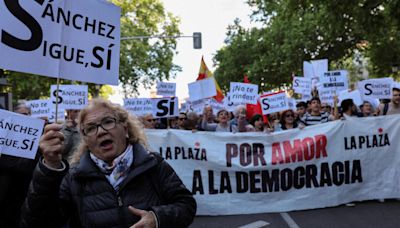 "Por el amor a la democracia": el lema de una nueva manifestación en apoyo a Pedro Sánchez