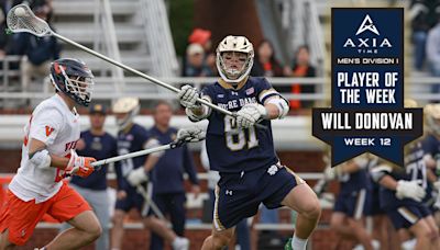 AXIA Time Men's DI Player of Week 12: Will Donovan, Notre Dame