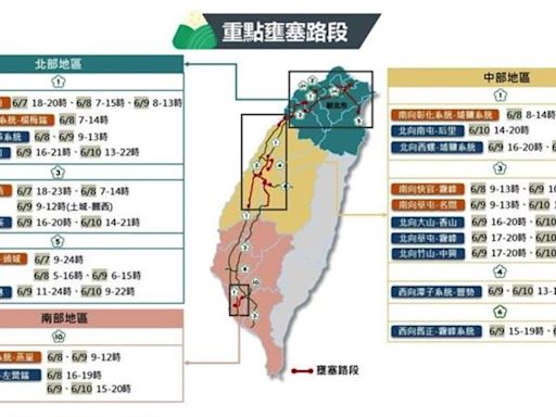 端午連假「國道塞車潮」來襲！ 地雷路段、交通管制措施一次看