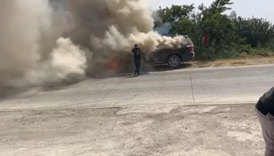 Balean y queman camioneta de candidato de Nueva Alianza en Xiutetelco, Puebla