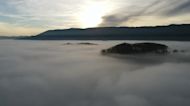 Timelapse Footage Shows Dense Morning Fog Shroud Southwest Virginia