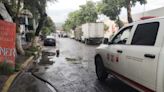 Lluvia deja inundaciones en Tláhuac y un árbol caído en Azcapotzalco