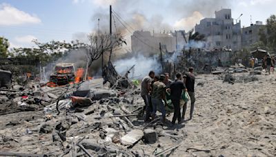 Israeli strike targets the Hamas military commander and kills at least 90 in southern Gaza