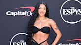 GloRilla flashes her very taut tummy in a sexy black gown at ESPYs