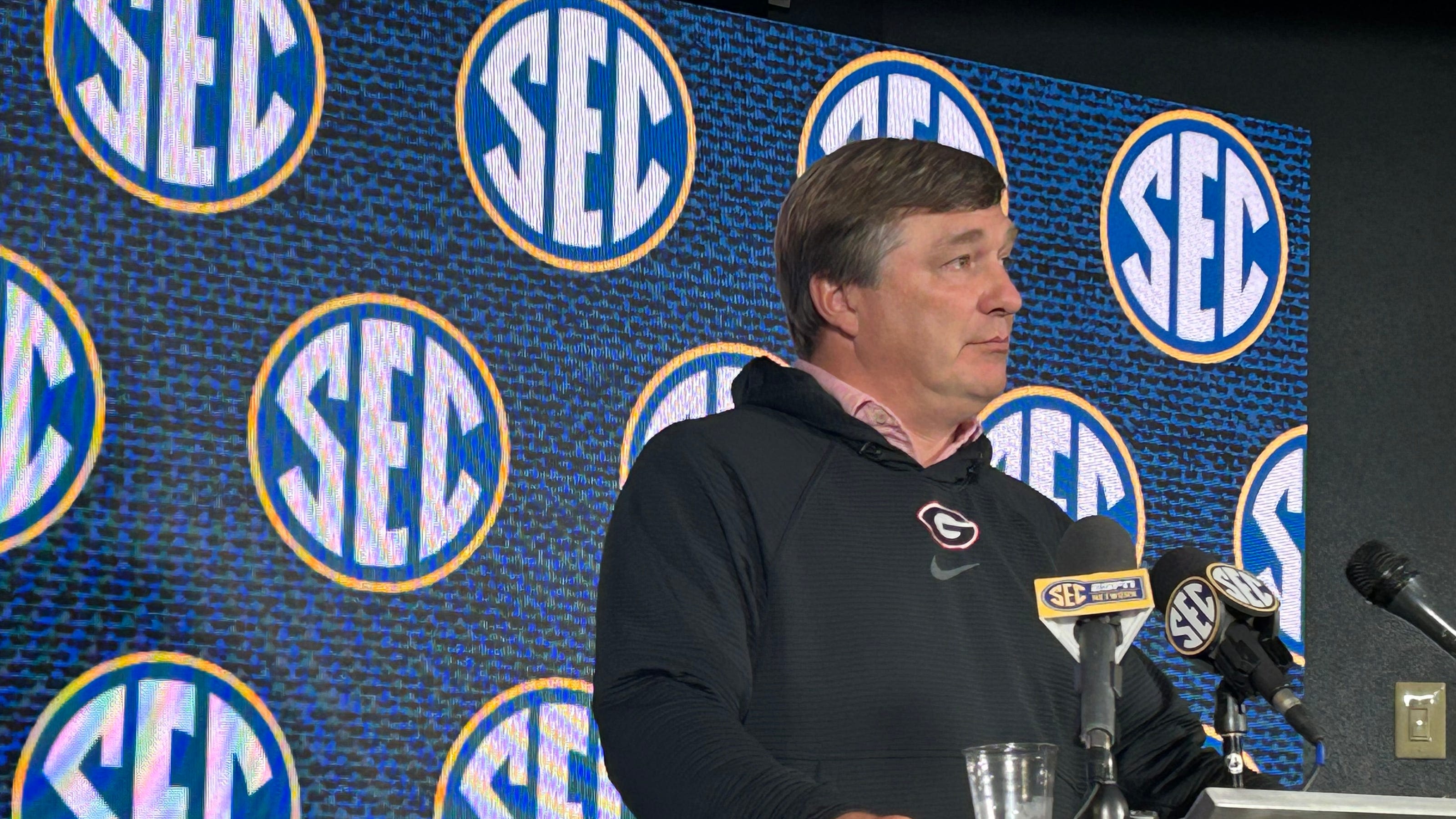 Georgia football's Kirby Smart on roster caps & walk-ons, 12-team playoff and 2026 schedule