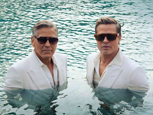 Brad Pitt Poses with George Clooney at Winery That's at Center of His Legal Battle with Angelina Jolie