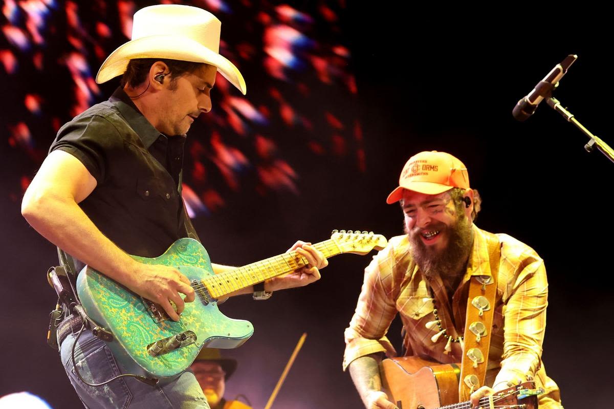 WATCH: Brad Paisley Tears Up Stagecoach Stage With Post Malone