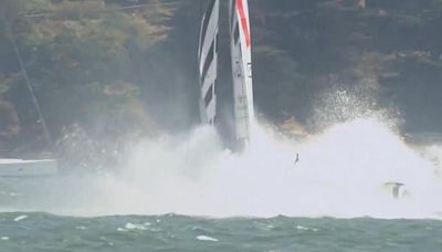 Heavy winds cause havoc during San Francisco SailGP Practice racing