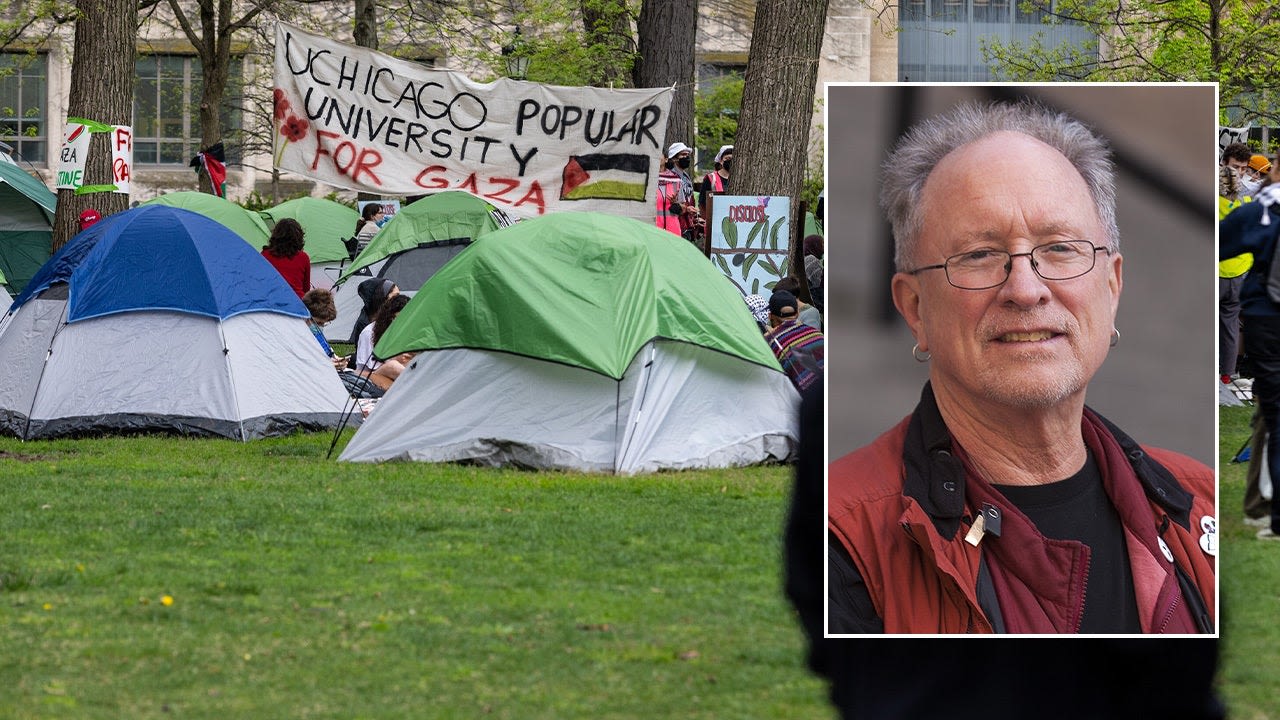 Obama-connected professor who led radical group that bombed US speaks at anti-Israel encampment