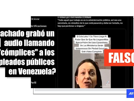 Audio sobre despido de funcionarios públicos venezolanos es de una periodista, no de Machado