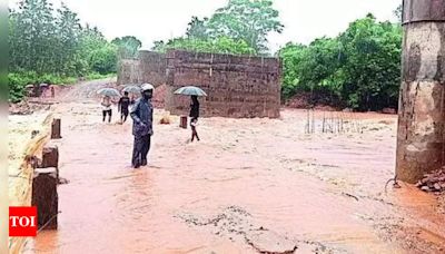 Heavy rains lash coastal Andhra Pradesh, wash away roads in two districts | Visakhapatnam News - Times of India