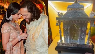 Anant And Radhika Wedding: Take a look at the opulent wedding invite complete with silver temple idols