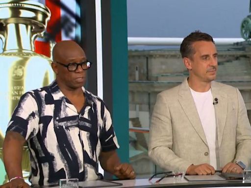 Gary Neville and Ian Wright clash over controversial England penalty decision in Euro 2024 semi-final