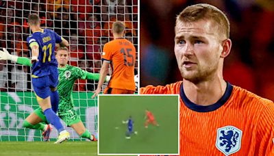 De Ligt has horror show for Netherlands after being at fault for two goals