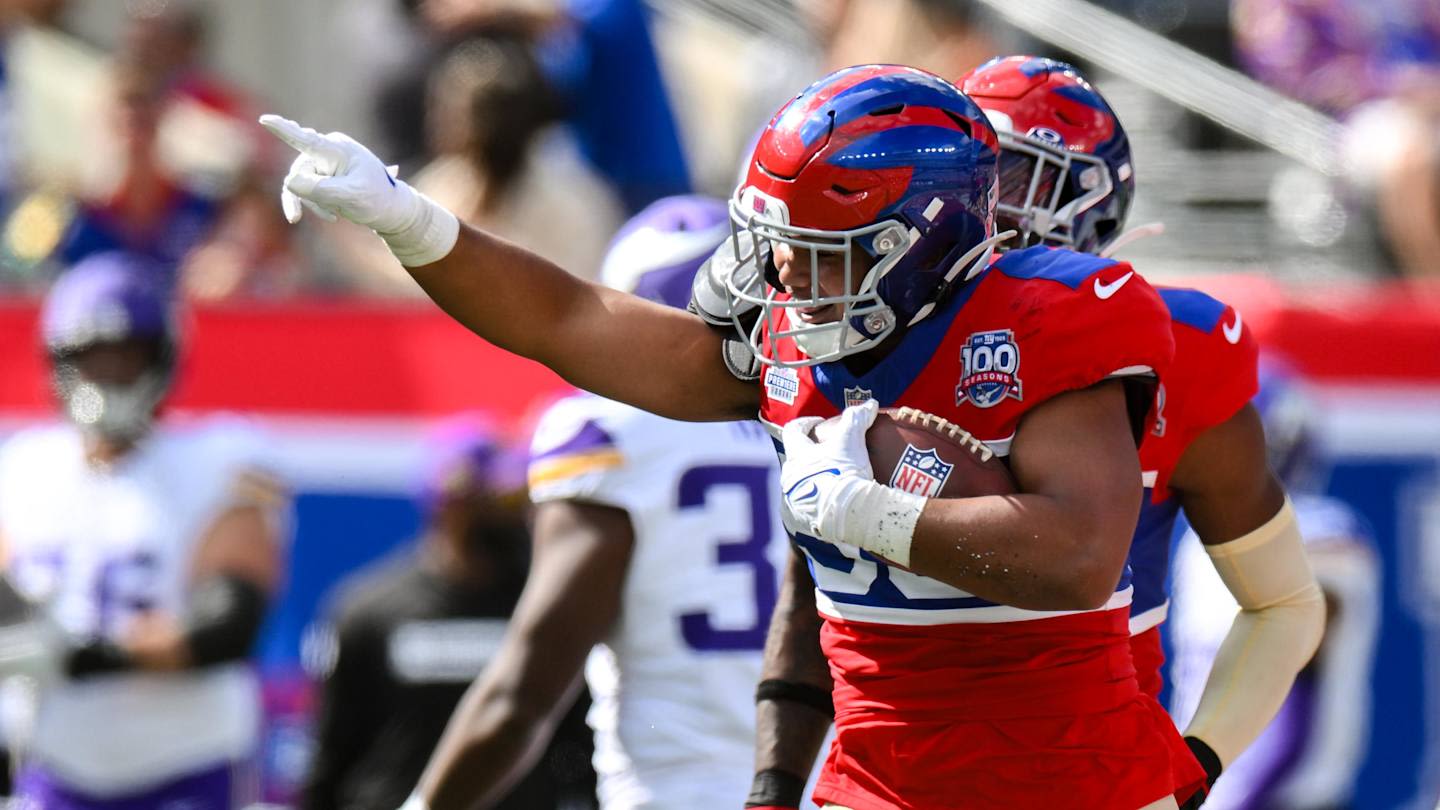 Giants' Darius Muasau fined for tackle that injured Vikings' Jordan Addison