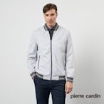 Pierre Cardin皮爾卡登 男款 都會休閒棒球領印花格紋薄夾克外套-灰(5205666-95)