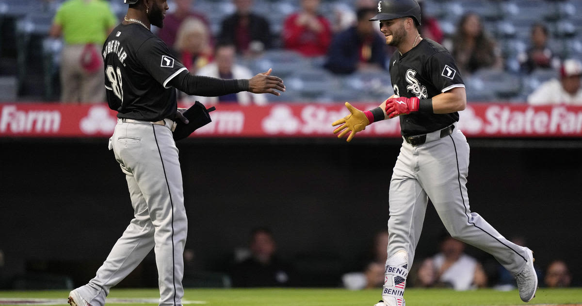 Benintendi homers twice to lead White Sox over Angels, 8-4