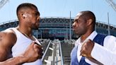 Anthony Joshua threatens to smash chair across Daniel Dubois' face in face-off