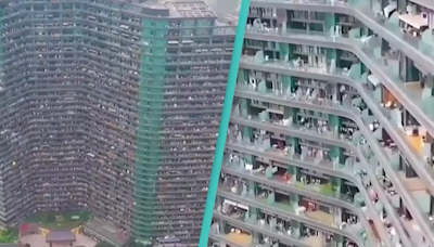 Inside ‘dystopian' apartment block where its 20,000 residents never need to go outside