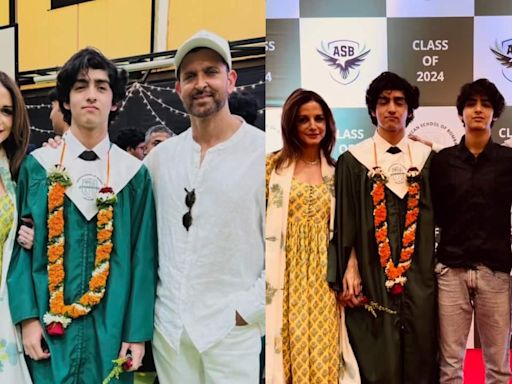 Hrithik Roshan and Sussanne Khan celebrate as their son Hrehaan graduates from Berklee College of Music, US