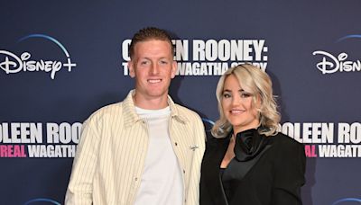 Jordan Pickford passionately kisses wife Megan Davison after England sails through to Euro finals