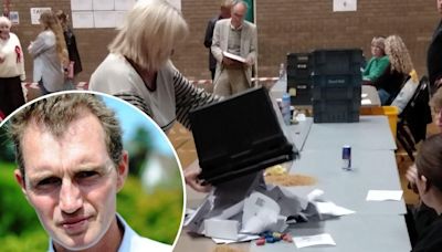 Former MP tight lipped following general election defeat in a Tory wipe out