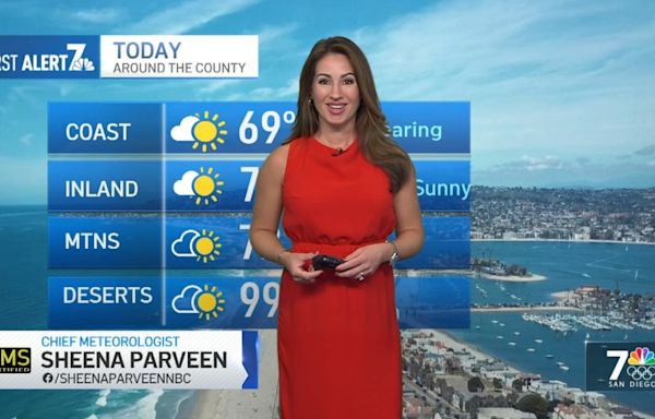 San Diego weather today: Sheena Parveen's forecast for May 13, 2024