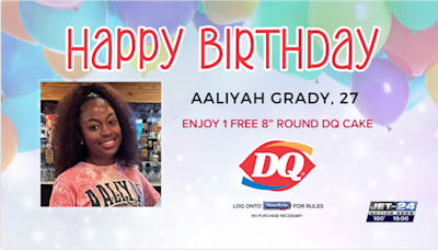 Birthdays- Aaliyah Grady, 27