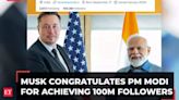 Tesla CEO Elon Musk congratulates PM Modi, most followed world leader on X, hits 100M