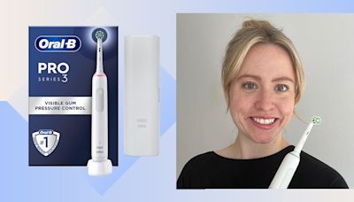 My hygienist recommended this Oral-B toothbrush that's hugely discounted right now