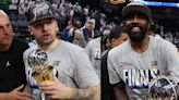 Luka Dončić, Kyrie Irving Share Moment as Mavericks Clinch NBA Finals Berth